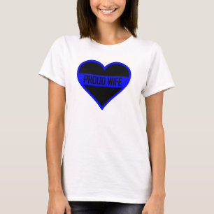 THIN BLUE LINE Proud Wife Law Enforcement Tank