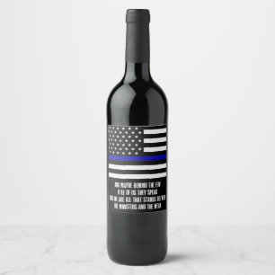 Thin Blue Line Remind the Few Wine Label