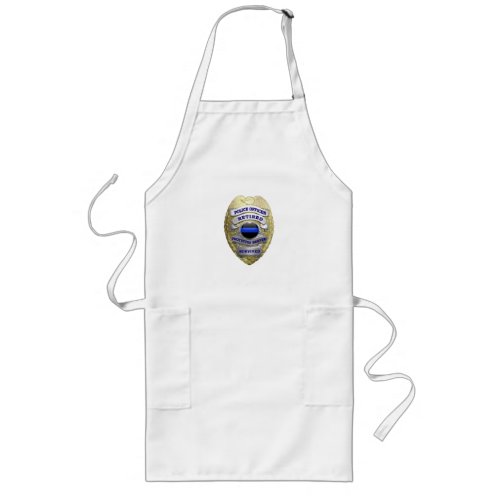 Thin Blue Line _ Retired Police Long Apron