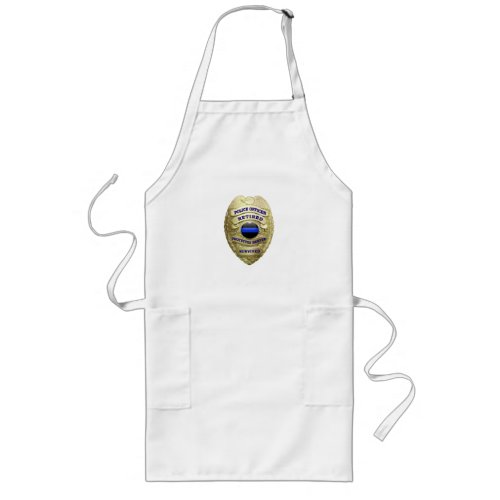 Thin Blue Line _ Retired Police Long Apron