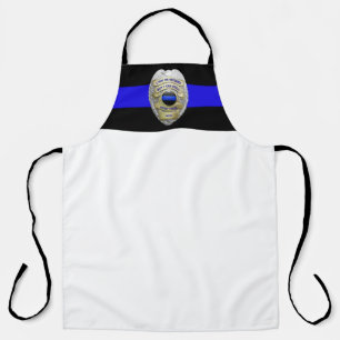 Thin Blue Line - Retired Police Long Apron