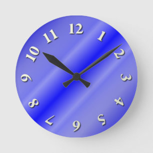 Thin Blue Line Round Clock