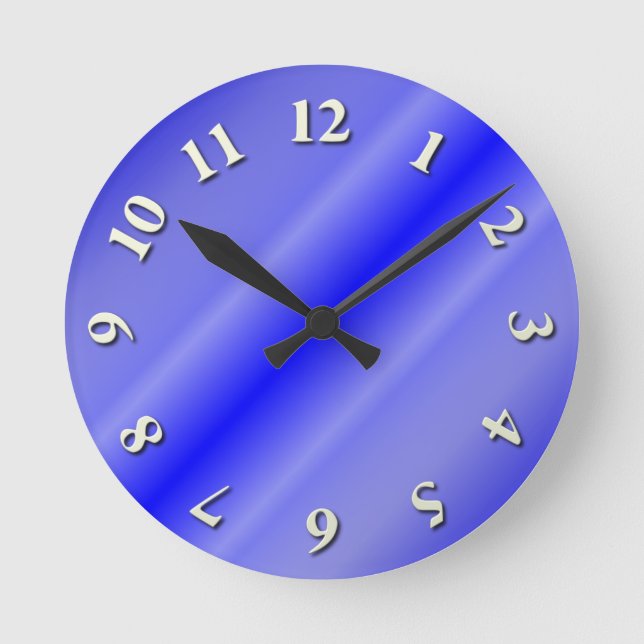 Thin Blue Line Round Clock (Front)