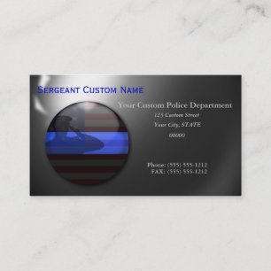Thin Blue Line - Saluting Balls of Steel Business Card