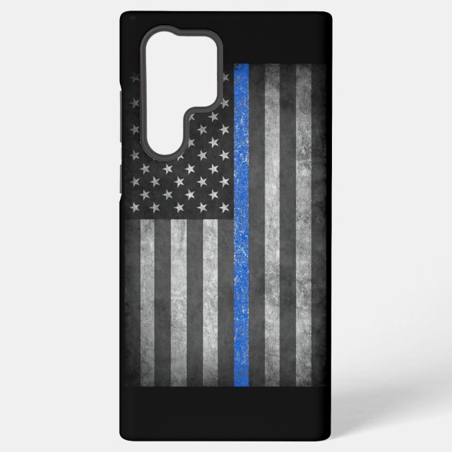 Thin Blue Line  Samsung Galaxy Case (Back)