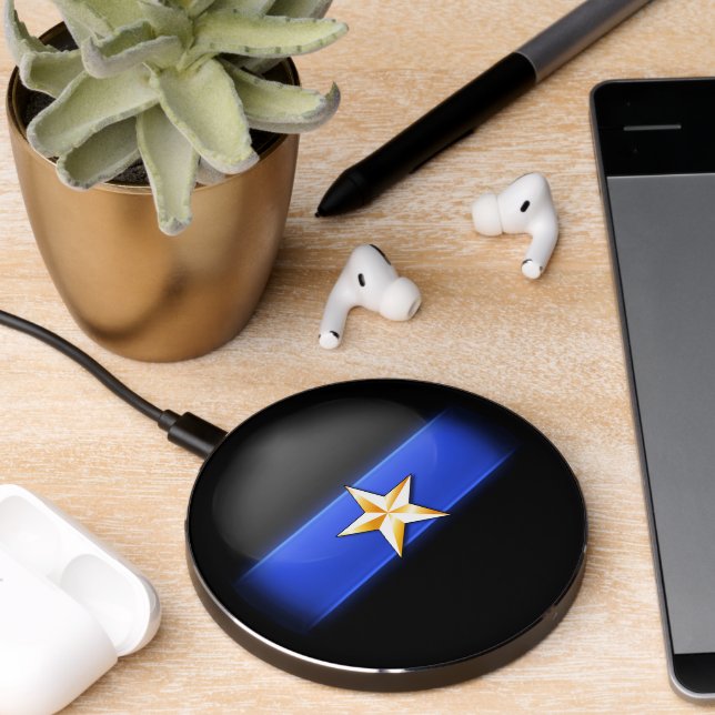 Thin Blue Line Select Police Chief Ranks Wireless  (Desk 2)