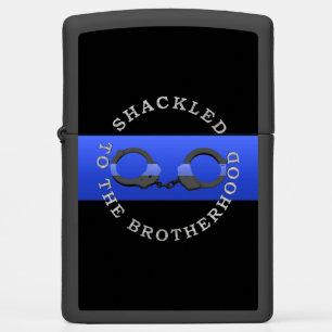 Thin Blue Line - Shackled to the Brotherhood Zippo Lighter