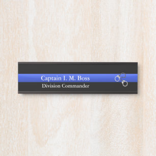 Thin Blue Line - Shackles Door Sign