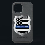 Thin Blue Line Shield Cell Phone Case<br><div class="desc">Show your support for Law Enforcement with this Thin Blue Line Cell Phone Case,  featuring a high resolution Thin Blue Line Shield. Add text to personalize</div>