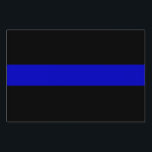 Thin Blue Line Sign<br><div class="desc">Thin Blue Line Lawn Sign.The Thin Blue Line is a colloquial term for police forces. It may refer to the police as a "line" standing between good and evil (citizens and perpetrators), or may refer to the "line" that separates the police as in in-group from everyone else (with positive, negative...</div>