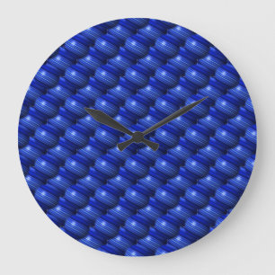 Thin Blue Line Small Globes Large Clock