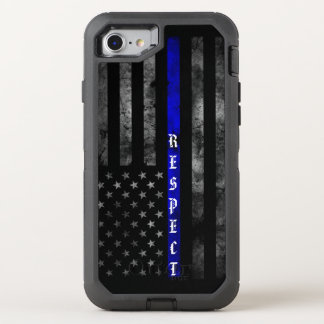 Thin Blue Line SmartPhone OtterBox Defender Series iPhone SE/8/7 Case