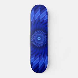 Thin Blue Line Starburst Skateboard Deck