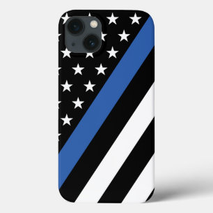 Thin Blue Line Stars and Stripes iPhone 13 Case