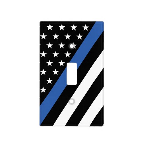 Thin Blue Line Stars and Stripes Light Switch Cover