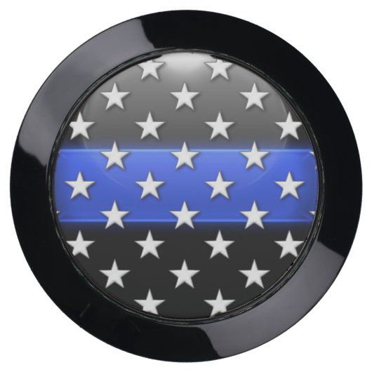 Thin Blue Line Stars and Stripes USB Charging Station (Front)