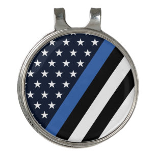 Thin Blue Line Stars Golf Hat Clip