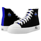 Thin Blue Line Stars High-Top Sneakers (Pair)