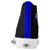 Thin Blue Line Stars High-Top Sneakers (Left Shoe Back)