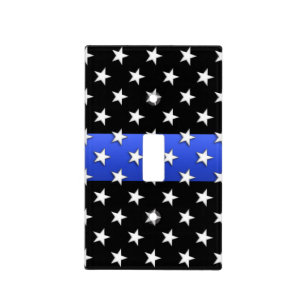 Thin Blue Line Stars Light Switch Cover