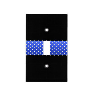 Thin Blue Line Stars Light Switch Cover