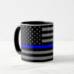 Thin Blue Line Support Police  Coffee Mug at Zazzle