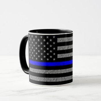 Thin Blue Line Support Police  Coffee Mug by BreakingHeadlines at Zazzle