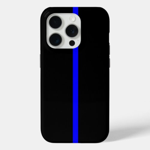 Thin Blue Line Symbol on a iPhone 15 Pro Case