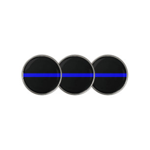 Thin Blue Line Symbolic on on a Golf Ball Marker