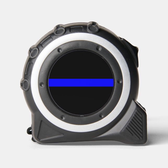Thin Blue Line Symbolic on on a Tape Measure (Front)