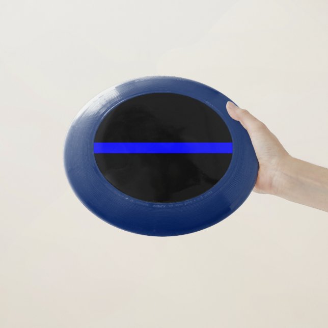 Thin Blue Line Symbolic on on a Wham-O Frisbee (In Hand)