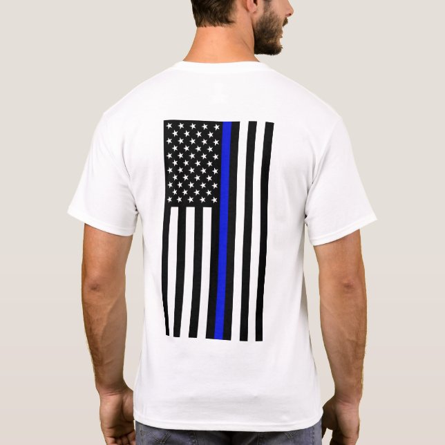 Thin Blue Line T-Shirt - Back (Back)