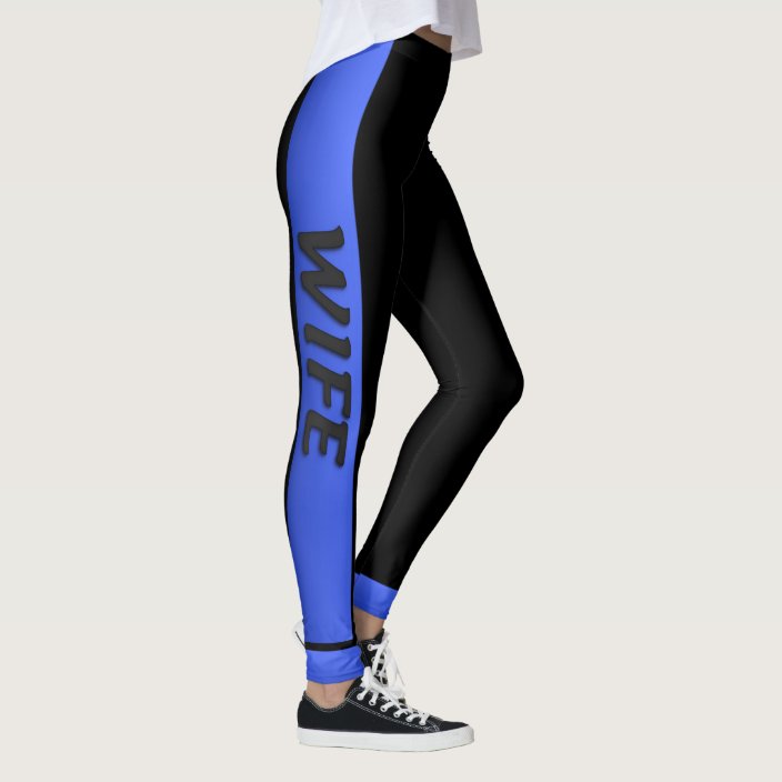 thin blue line yoga pants