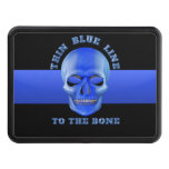 Thin Blue Line To The Bone Trailer Hitch Cover at Zazzle