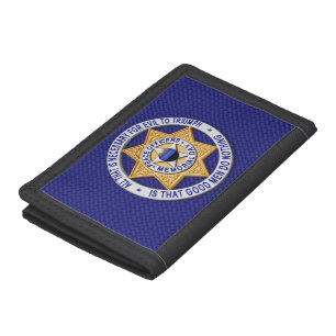 Thin Blue Line - Triumph Over Evil Trifold Wallet