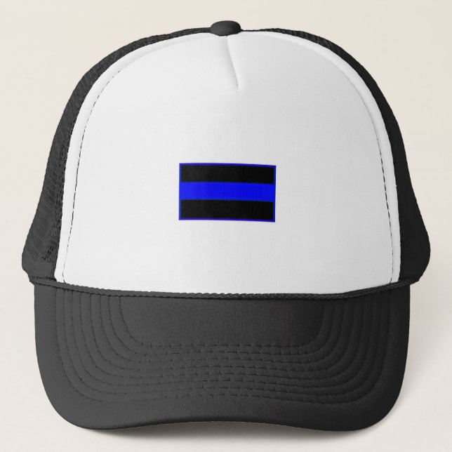 Thin Blue Line Trucker Hat (Front)