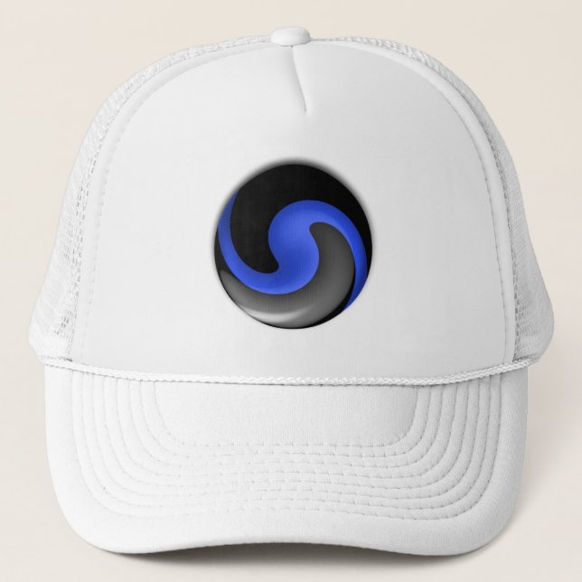 Thin Blue Line Trucker Hat (Front)