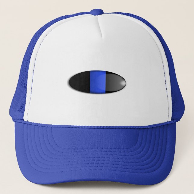 Thin Blue Line Trucker Hat (Front)