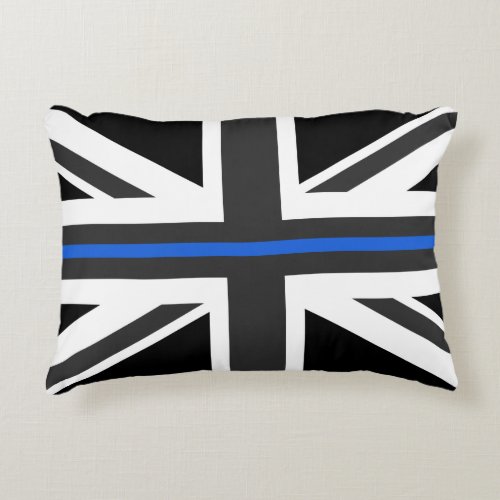 Thin Blue Line UK Flag Accent Pillow