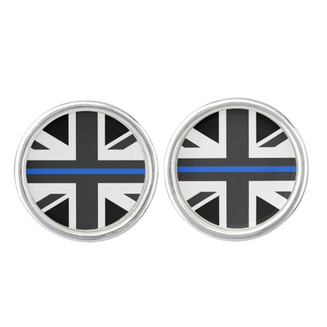 Thin Blue Line UK Flag Cufflinks (Front)