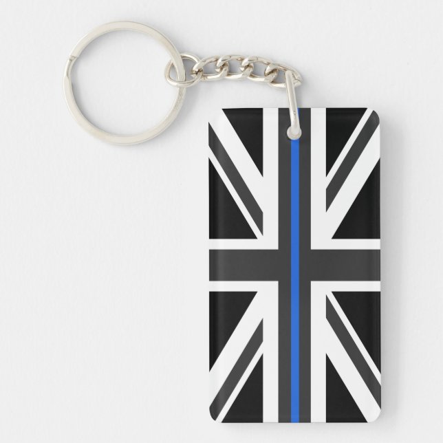 Thin Blue Line UK Flag Keychain (Front)