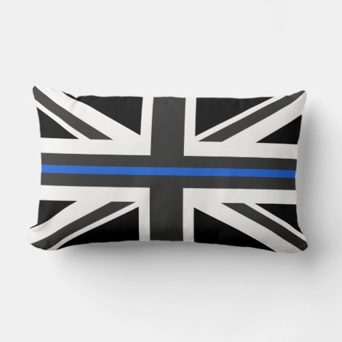 Thin Blue Line UK Flag Lumbar Pillow