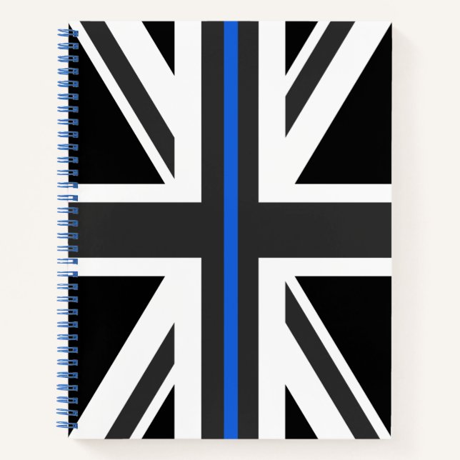 Thin Blue Line UK Flag Notebook (Front)