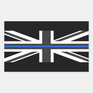 Thin Blue Line UK Flag Rectangular Sticker