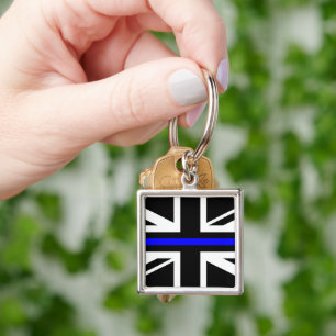 Thin Blue Line - UK Keychain