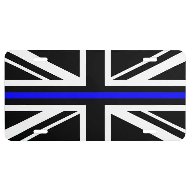 Thin Blue Line - UK License Plate (Front)