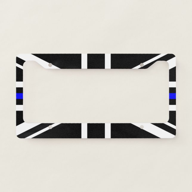 Thin Blue Line - UK License Plate Frame (Front)