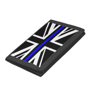 Thin Blue Line UK Police Flag Tri-fold Wallet