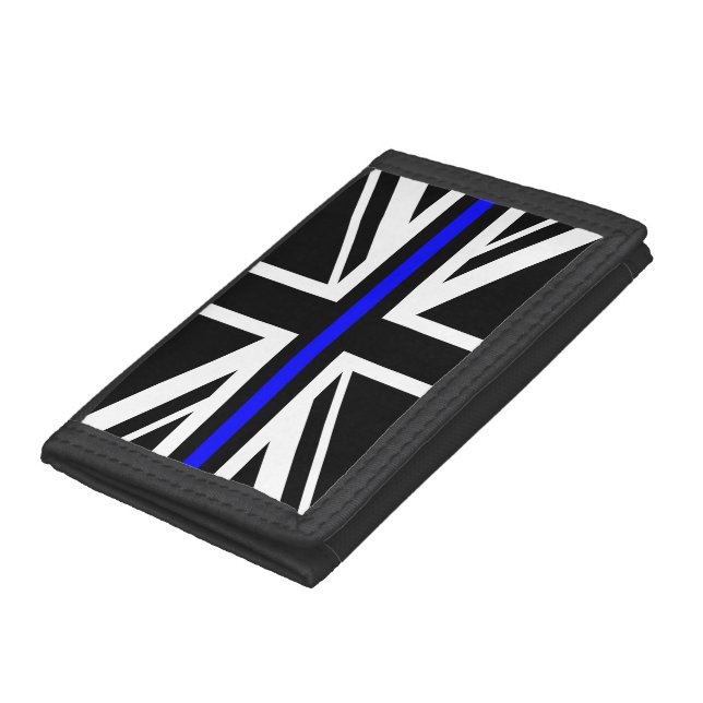 Thin Blue Line UK Police Flag Trifold Wallet (Bottom)