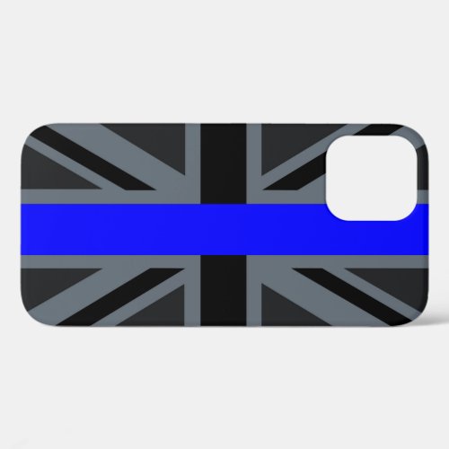 Thin Blue Line Union Jack iPhone 12 Case